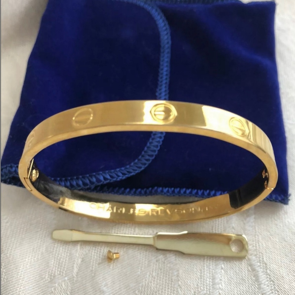💁🏼‍♀️ 6” 1970 Charles Revson Love Bracelet Set Aldo Cipullo